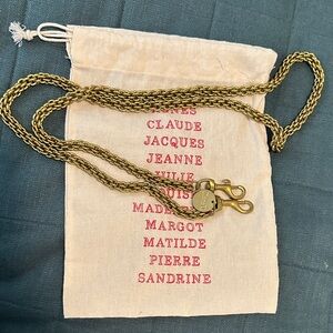 Clare V Thick Brass Crossbody Chain